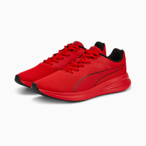 Transport Sneakers Youth, High Risk Red-Puma Black