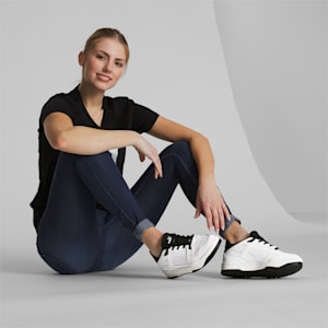 Slipstream Women's Sneakers, PUMA White-Warm White-PUMA Black, extralarge