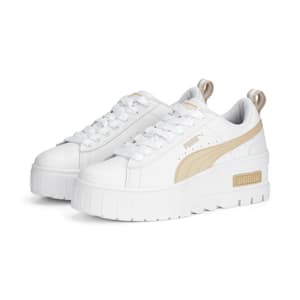 ウィメンズ メイズ ウェッジ スニーカー, PUMA White-Granola, extralarge-JPN