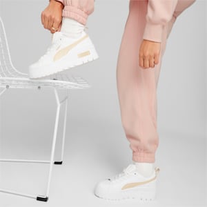 ウィメンズ メイズ ウェッジ スニーカー, PUMA White-Granola, extralarge-JPN