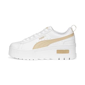 ウィメンズ メイズ ウェッジ スニーカー, PUMA White-Granola, extralarge-JPN