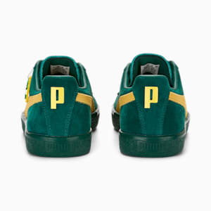 Clyde Super PUMA Men's Sneakers, Evergreen-Sun Ray Yellow