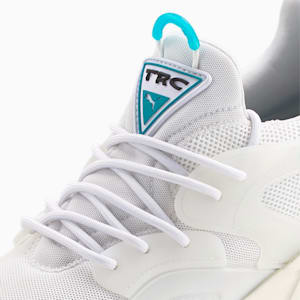 TRC Blaze Moulded Unisex Sneakers, Puma White-Deep Aqua, extralarge-IND