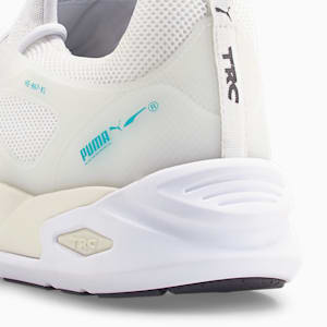 TRC Blaze Moulded Unisex Sneakers, Puma White-Deep Aqua, extralarge-IND