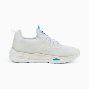 TRC Blaze Moulded Unisex Sneakers, Puma White-Deep Aqua, extralarge-IND