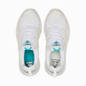 TRC Blaze Moulded Sneakers, Puma White-Deep Aqua