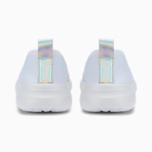 Adelina Shine Women's Ballerinas, Puma White-Puma Silver, extralarge-IND