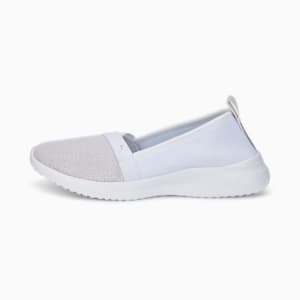 Adelina Shine Women's Ballerinas, Puma White-Puma Silver, extralarge-IND