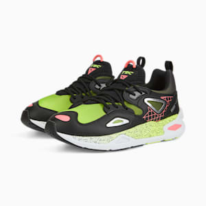 TRC Blaze Memphis Unisex Sneakers, Puma Black-Lime Squeeze, extralarge-IND