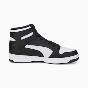 Rebound Layup Wide Sneakers, Puma Black-Puma White, extralarge-IND