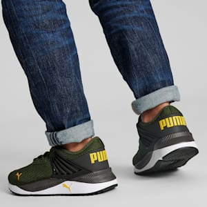 Zapatos deportivos Pacer Future Wide, Myrtle-PUMA Black-Orange Glo, extralarge