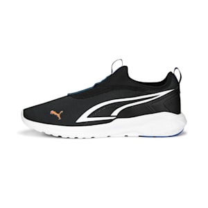 All-Day Active Slipon Unisex Sneakers, PUMA Black-PUMA White-Ultra Orange, extralarge-IND