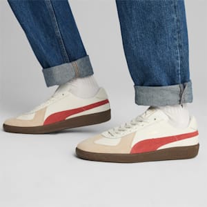 Army Trainer Unisex Sneakers, Warm White-Granola-Astro Red, extralarge-IND