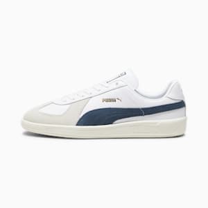 Army Trainer Unisex Sneakers, PUMA White-Warm White-Dark Night, extralarge-IND