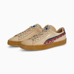 Suede Crepe Southwest Sneakers, Light Sand