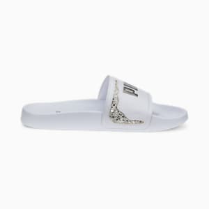 Leadcat 2.0 Star Quality Women Slides, Puma White-Puma Aged Silver, extralarge-IND