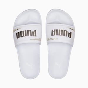 Leadcat 2.0 Star Quality Women Slides, Puma White-Puma Aged Silver