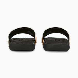Cool Cat Distressed Women's Slides, Puma Team Gold-Puma Black, extralarge
