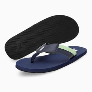 Felic Unisex Slippers, Peacoat-Butterfly-Puma White