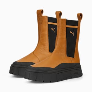 Mayze Stack Casual Chelsea Boot Women, Desert Tan