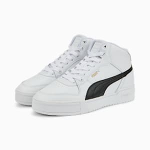 Meias Metallic Puma Invisible branco infantil 3 pares, Metallic Puma White-Puma Black, extralarge