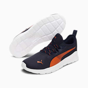 Game Unisex Sneakers, Peacoat-Vibrant Orange-Puma White