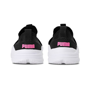PUMA Wired RUN Babies' Slip-on Shoes, Puma Black-Luminous Pink-Purple Glimmer