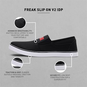 Freak Slip-On Men's Shoes, Puma Black-Urban Red