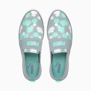 Fiona Slip-On Women's Shoes, Quarry-Mist Green-Puma White