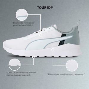 Tour Men's Shoes, Puma White-Quarry-Dark Shadow