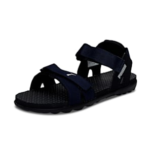 Smooth Men's Sandals, Puma Black-Navy Blazer, extralarge-IND