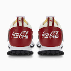 ユニセックス PUMA x Coca-Cola ライダー FV スニーカー, Intense Red-Puma Silver-Ivory Glow