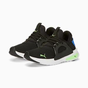 Softride Enzo Evo Youth Running Shoes, PUMA Black-Fizzy Lime