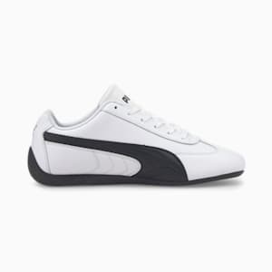 Zapatos para conducción Speedcat Shield de cuero, Puma White-Puma White-Puma Black