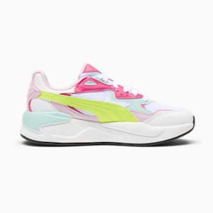 X-Ray Speed Women's Sneakers, PUMA White-Electric Lime-Grape Mist, extralarge