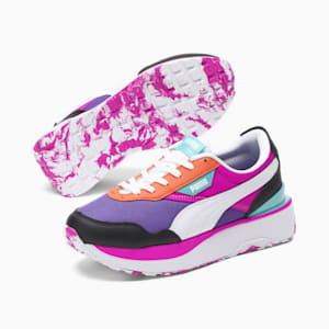 Zapatos deportivos Cruise Rider Hypnotize para mujer, Purple Corallites-Puma White-Deep Orchid
