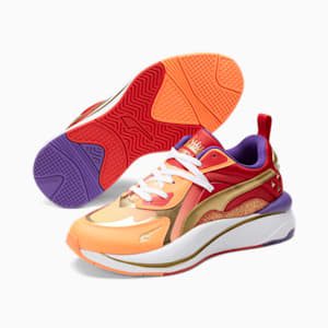 RS-Curve I Am Brave Women's Sneakers, Neon Citrus-Puma Team Gold-High Risk Red