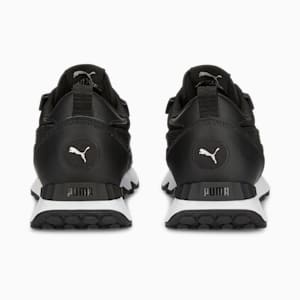 Rider FV Leather Unisex Sneakers, Puma Black-Puma White, extralarge-IND