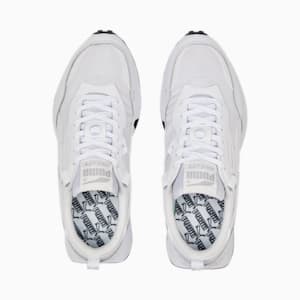 Rider FV Leather Unisex Sneakers, Puma White-Puma Black