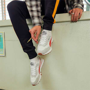 Essentials Rider FV Unisex Sneakers, Puma White-Platinum Gray