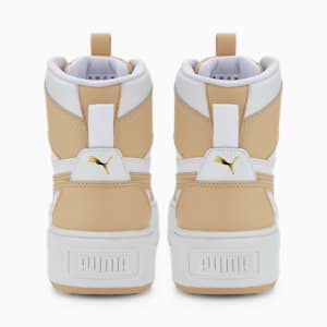 Karmen Rebelle Mid Sneakers Women, Puma White-Light Sand
