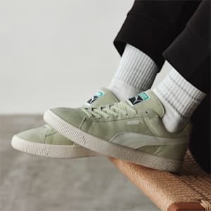 スウェード ビンテージ MIJ SGS ユニセックス スニーカー, Spring Moss-Whisper White, extralarge-JPN
