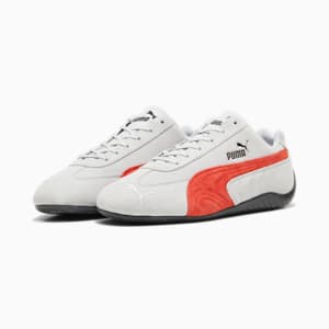 Speedcat Shield SD Driving Shoes, Ash Gray-For All Time Red-PUMA Black, extralarge