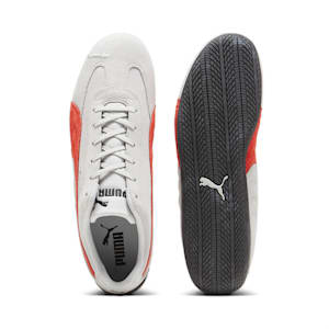 ユニセックス スピードキャット シールド SD ドライビングシューズ, Ash Gray-For All Time Red-PUMA Black, extralarge-JPN