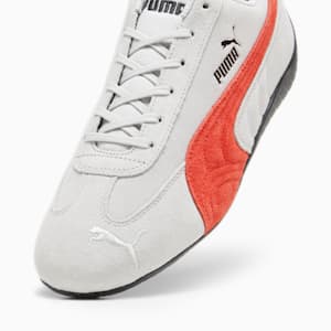 Speedcat Shield SD Unisex Driving Shoes, Ash Gray-For All Time Red-PUMA Black, extralarge-IND