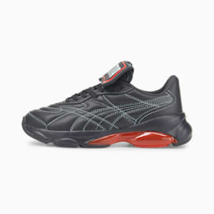 Chaussures d’entraînement PUMA x DUA LIPA Cell Dome King Femme, Puma Black-Poppy Red-Blue Glow