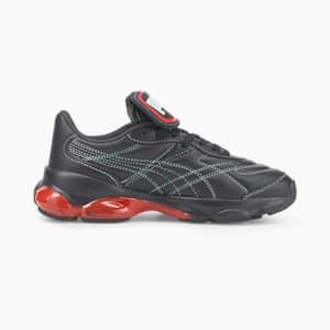 Chaussures d’entraînement PUMA x DUA LIPA Cell Dome King Femme, Puma Black-Poppy Red-Blue Glow