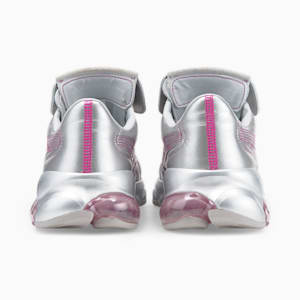 PUMA x DUA LIPA Cell Dome King Metallic Women's Sneakers, Puma Silver-Byzantium-Pink Lady, extralarge
