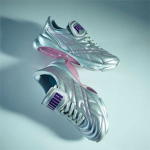 Zapatos deportivos PUMA x DUA LIPA Cell Dome King ML para mujer, Puma Silver-Byzantium-Pink Lady