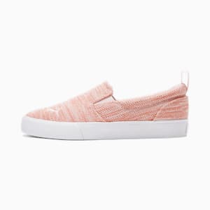 Bari Slip-On Comfort Knit Women's Sneakers, Rosette-Chalk Pink